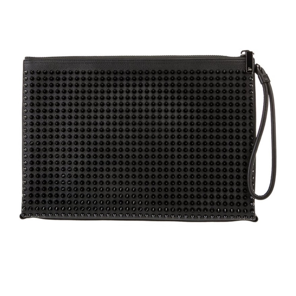 Christian Louboutin Clutch Black Leather